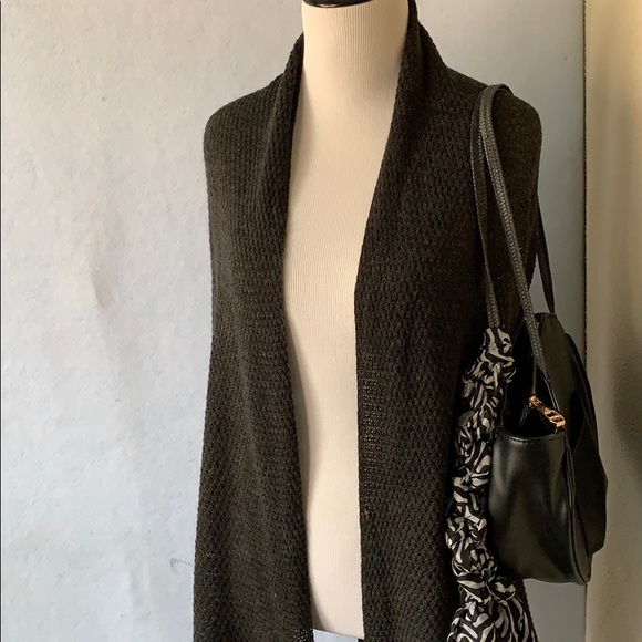 Handbags - Scarf & Round Purse Combo - black